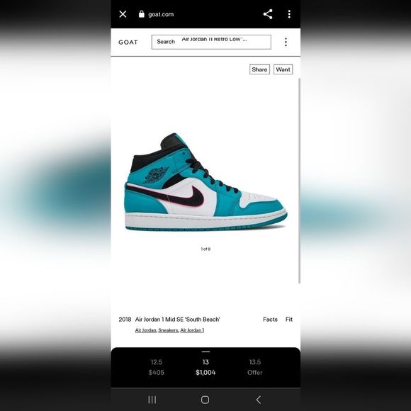 2018 Air Jordan 1 Mid SE' South Beach' - Picture 10 of 12